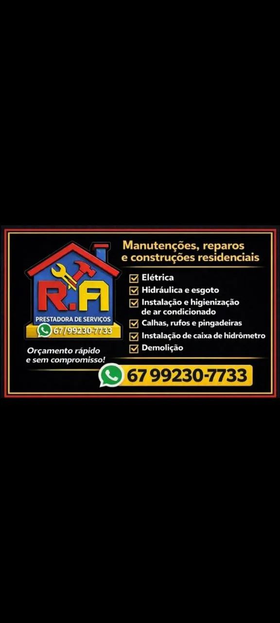 Prestação de serviços  zap *