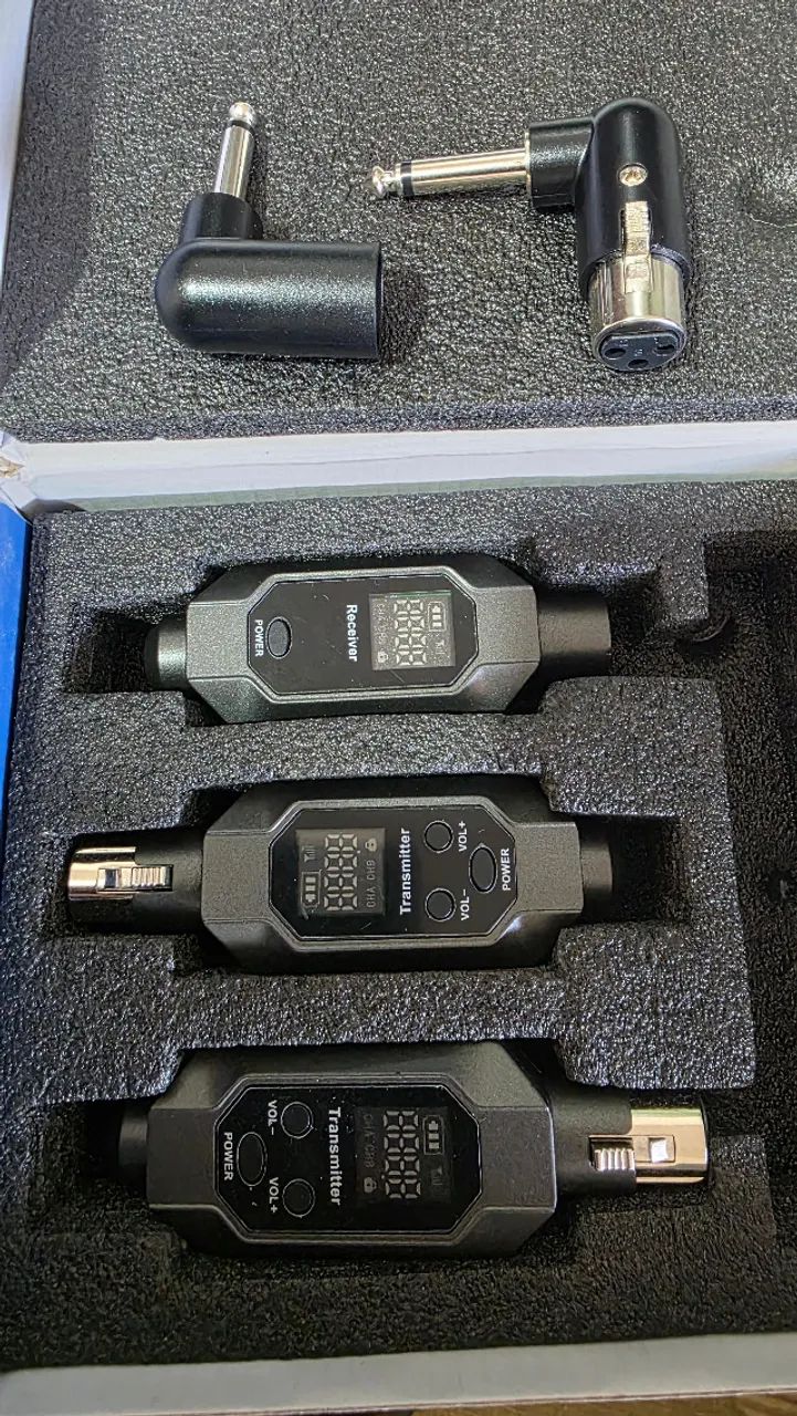 Transmissor e Receptor Sem Fio para Caixa, instrumento, mircrofone - Wireless System