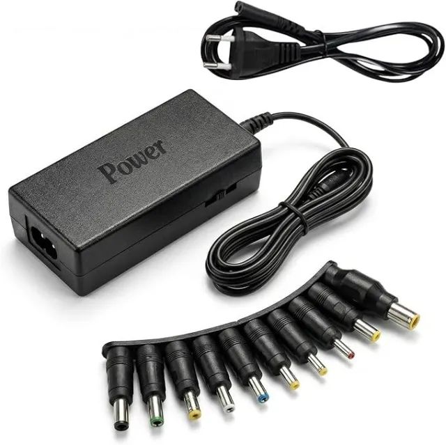 Fonte Notebook Universal Adaptador com 9 Pinos Conectores Portátil Bivolt