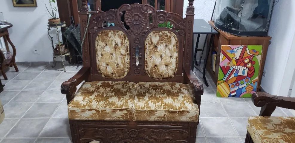 Conjunto de Sofa Colonial 65580434332801123