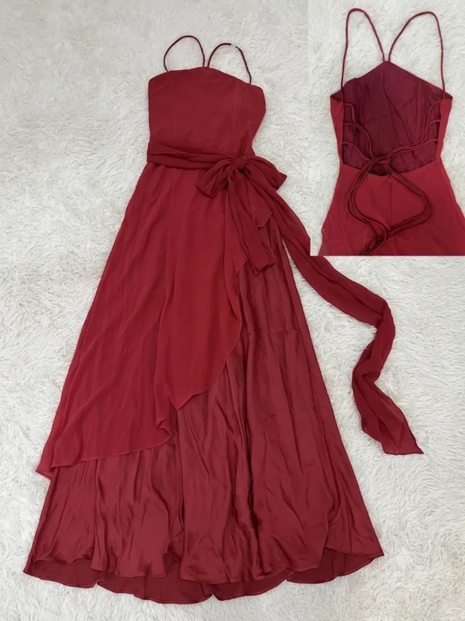 Vestido longo marsala festas tam. M