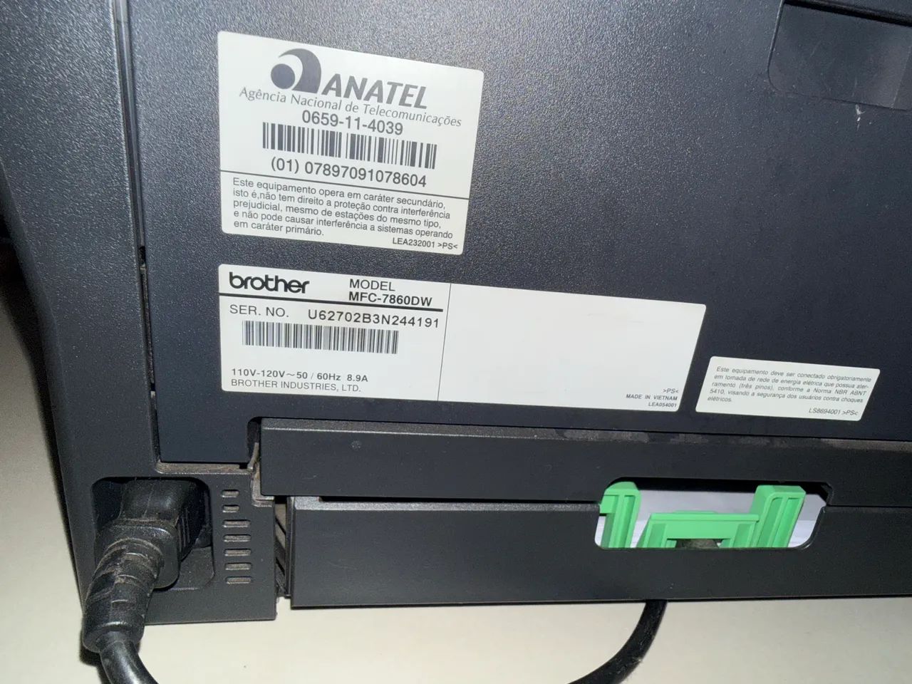 Impressora Brother MFC 7860DW - Foto 3