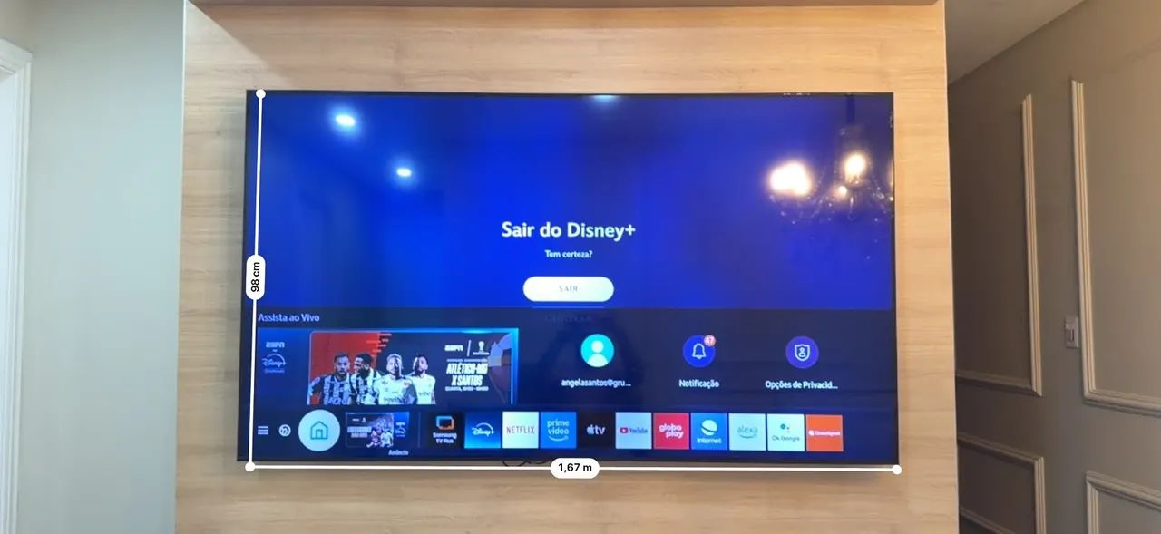 Smart TV Samsung 75" 4K UHD com Controle Remoto Original - Foto 2