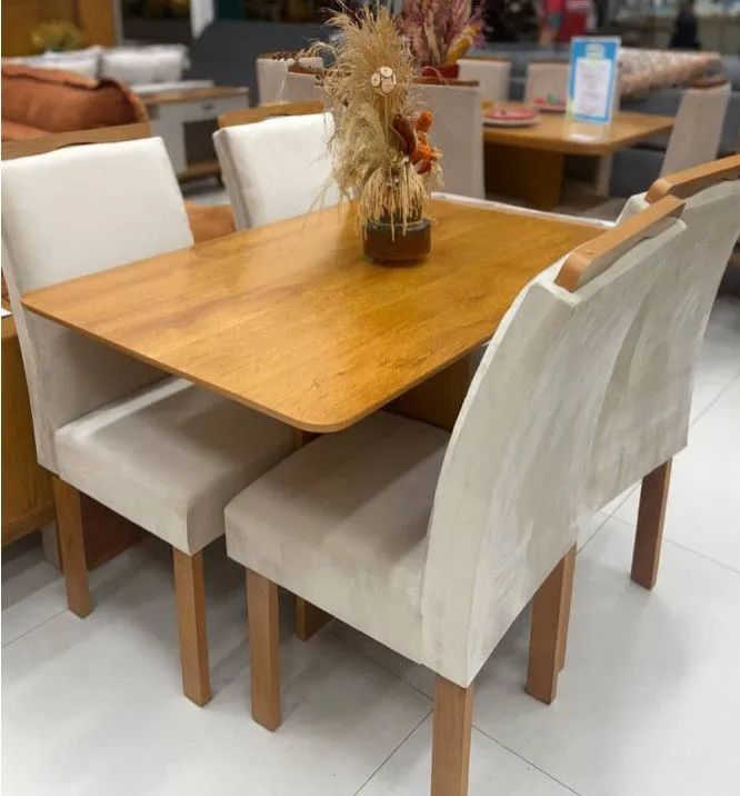 PROMOÇÃO Mesa de jantar com 4 cadeiras 120x80 - Foto 2