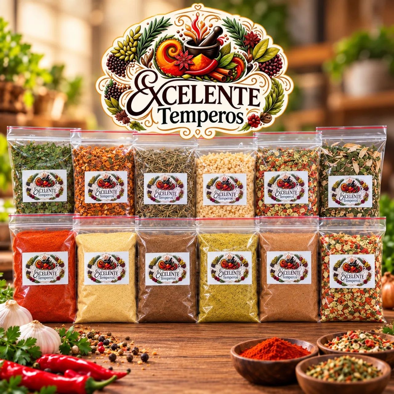 Kit temperos 1kg 