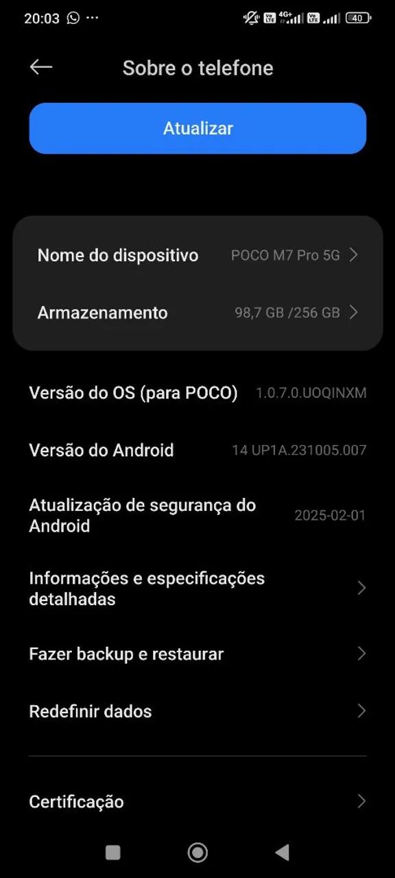 Vendo se celular.POCO M7 Pro 5G - Foto 4