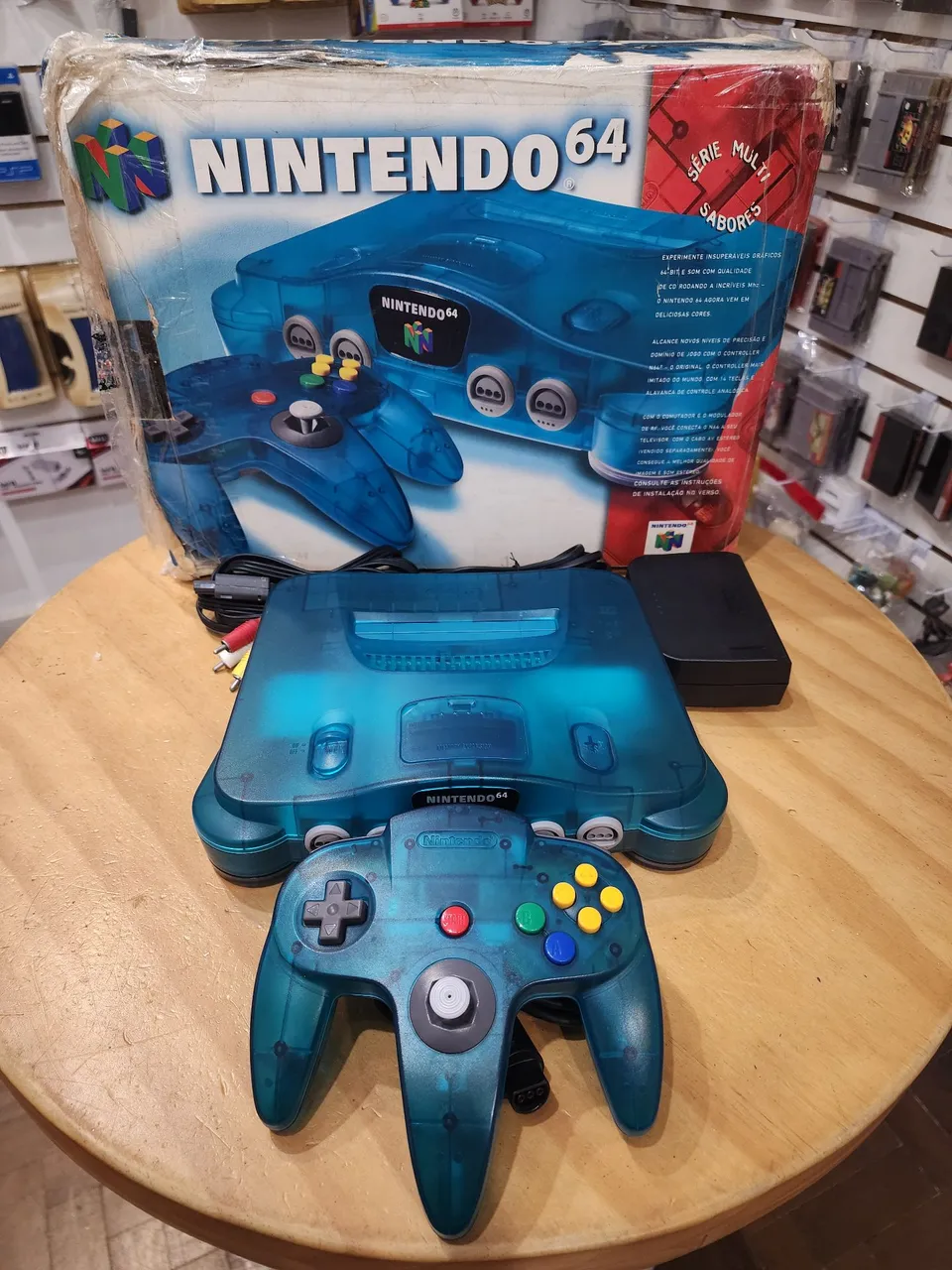 Nintendo 64 Completo com Caixa + Controle Extra + Jogos Originais