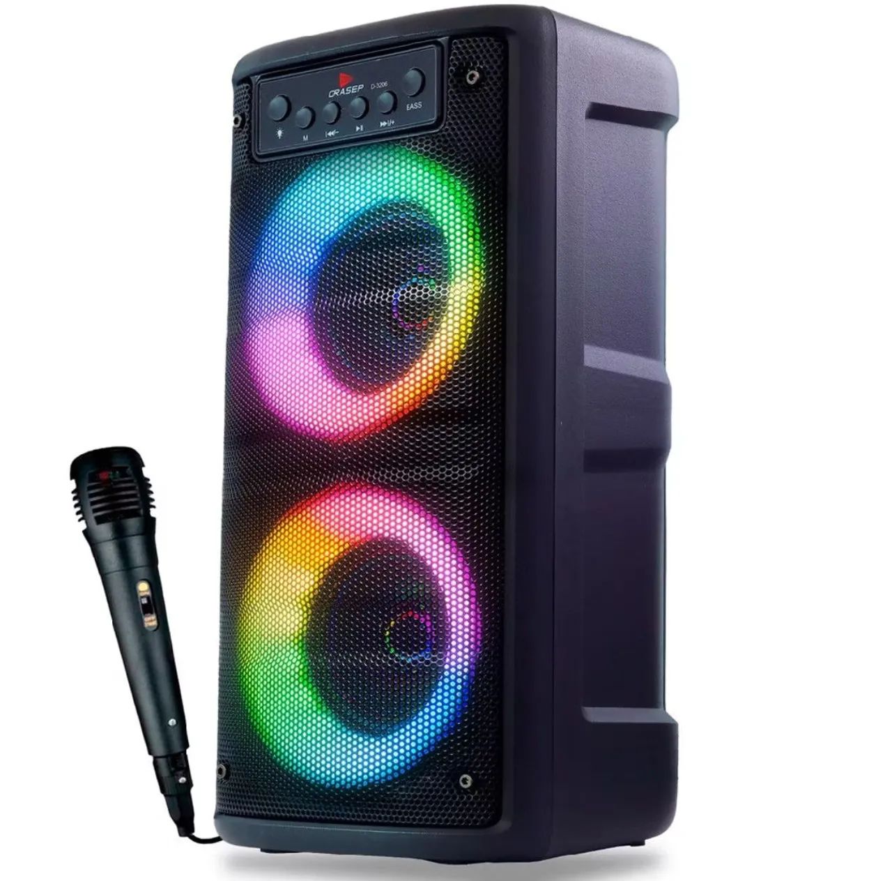 Caixa de som bluetooth com karaokê  - Foto 3