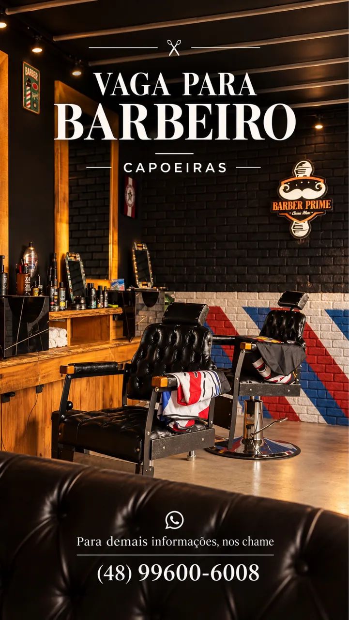 VAGA DE BARBEIRO - CAPOEIRAS