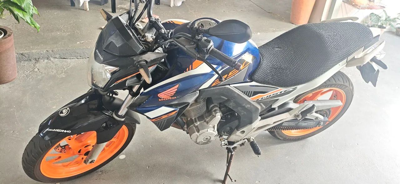 Twister 250 azul com laranja  - Foto 5