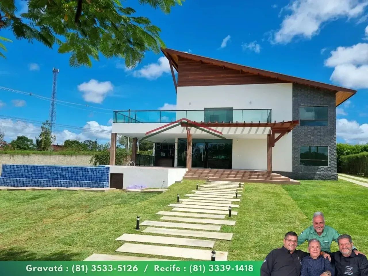 Casa de Alto Padrão com 2 pavimentos em Gravatá-PE