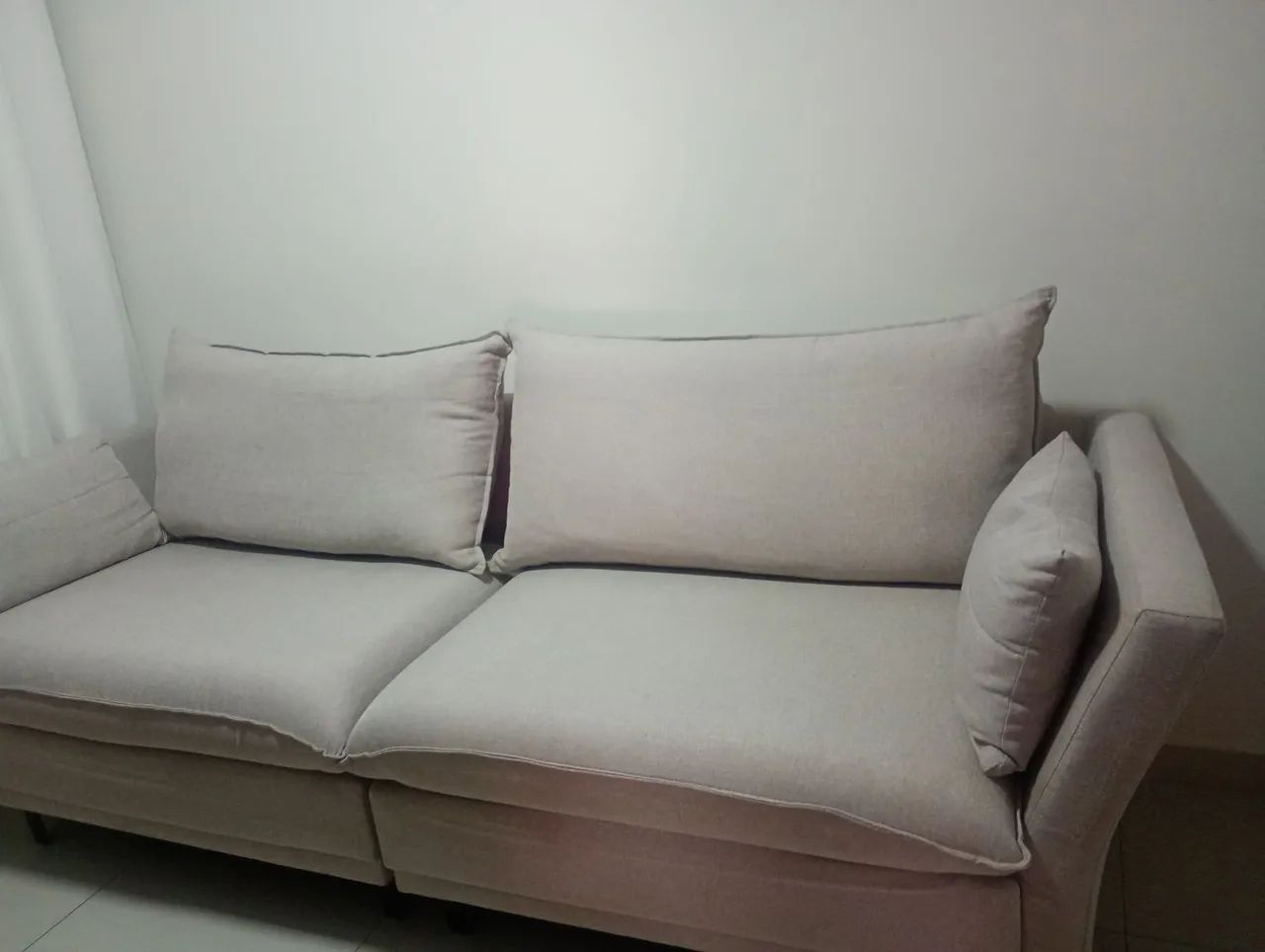 Vendo sofá 3 lugares semi novo  - Foto 5