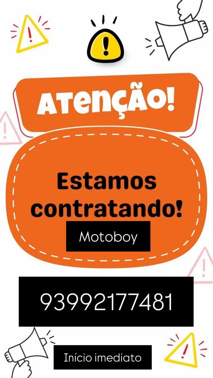 Vaga para motoboy 