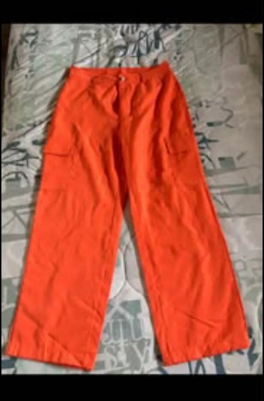 Calça Pantalona Cargo