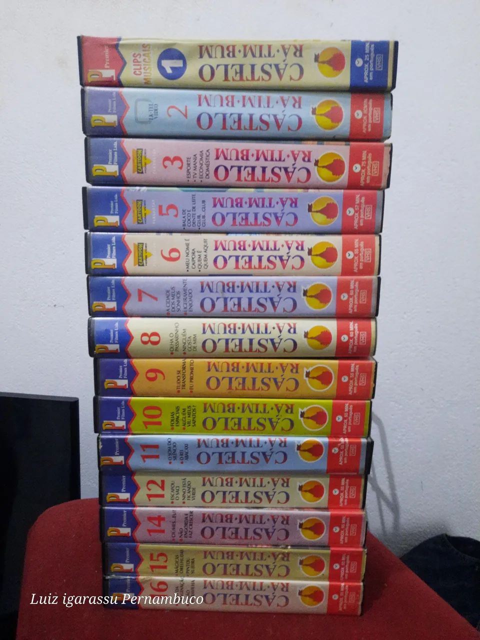 Coleção fitas vhs castelo Ra Tim bum 