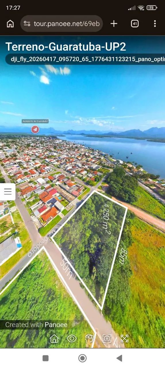 Duas áreas na beira da Baía de Guaratuba -Pr 4.200 m² e outra 2.750  m² - Foto 2