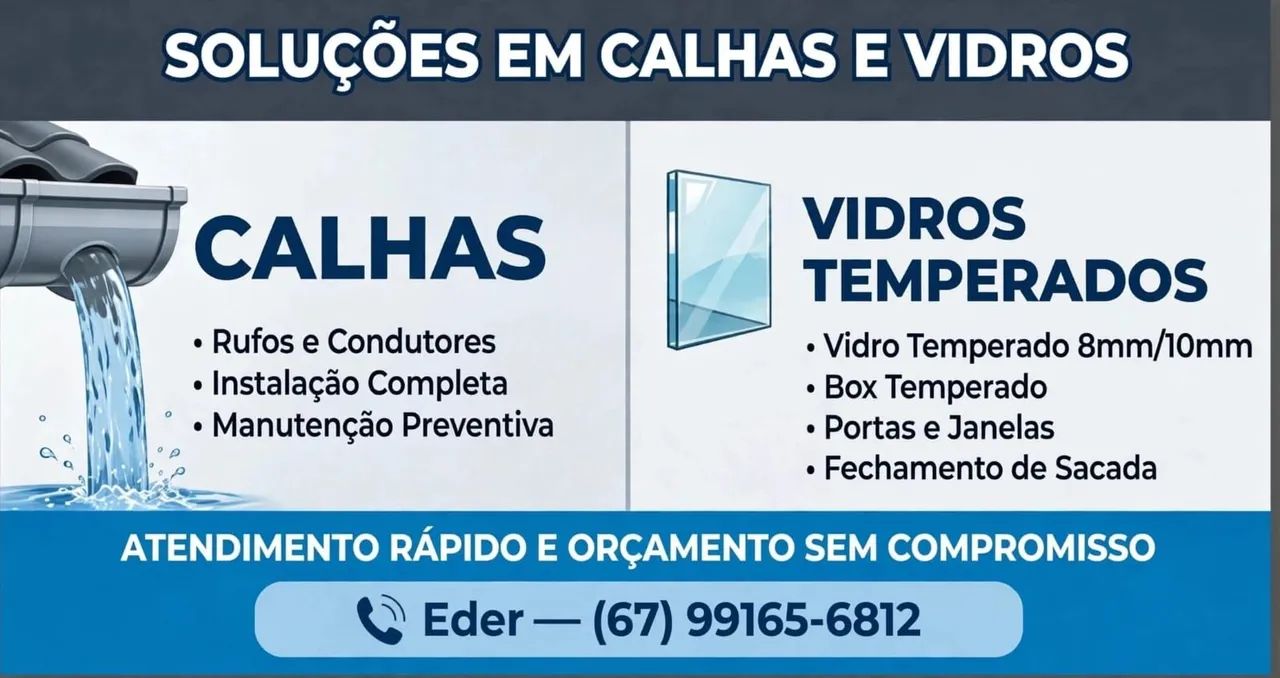 Soluções calhas e vidros temperados  - Foto 5