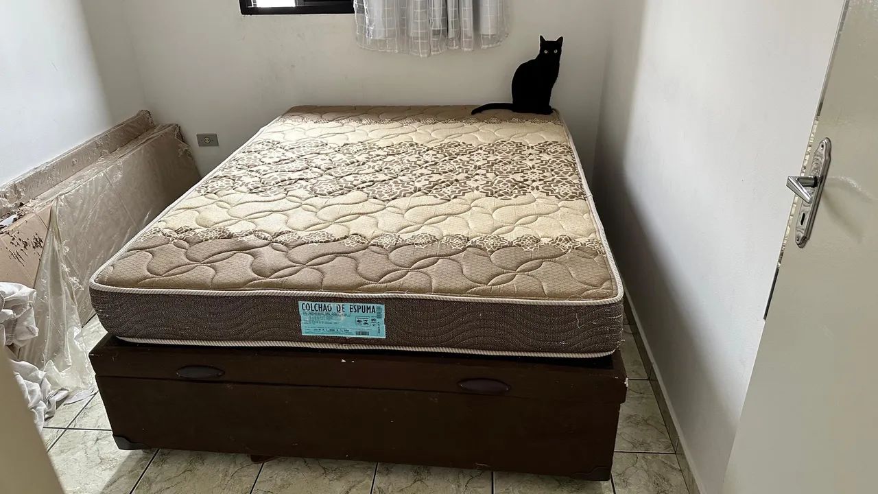CAMA CASAL COM BOX BAÚ