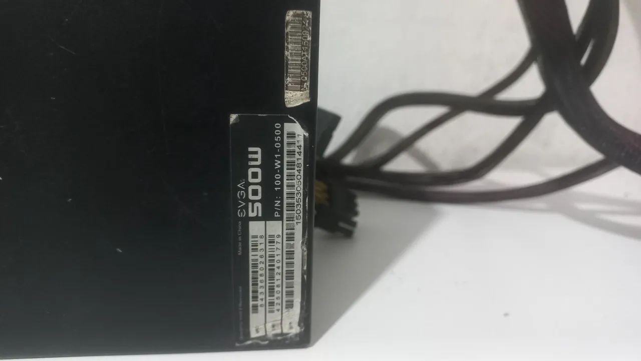 Fonte EVGA 500w plus white funcionando perfeitamente - Foto 3
