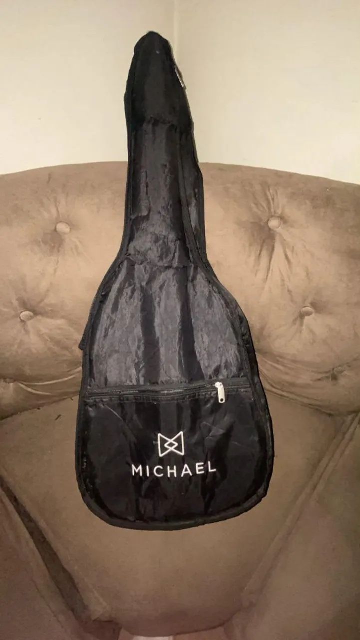Violão Michael 6 Cordas com Capa - Pouquíssimo Uso - Foto 3