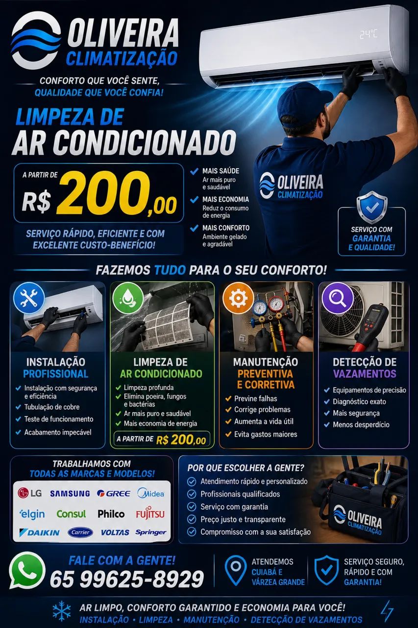 Serviços de ar condicionado 