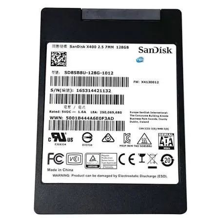 SSD SanDisk X400 128GB SATA III 2.5 Polegadas Notebook e PC Saude 90% Testado