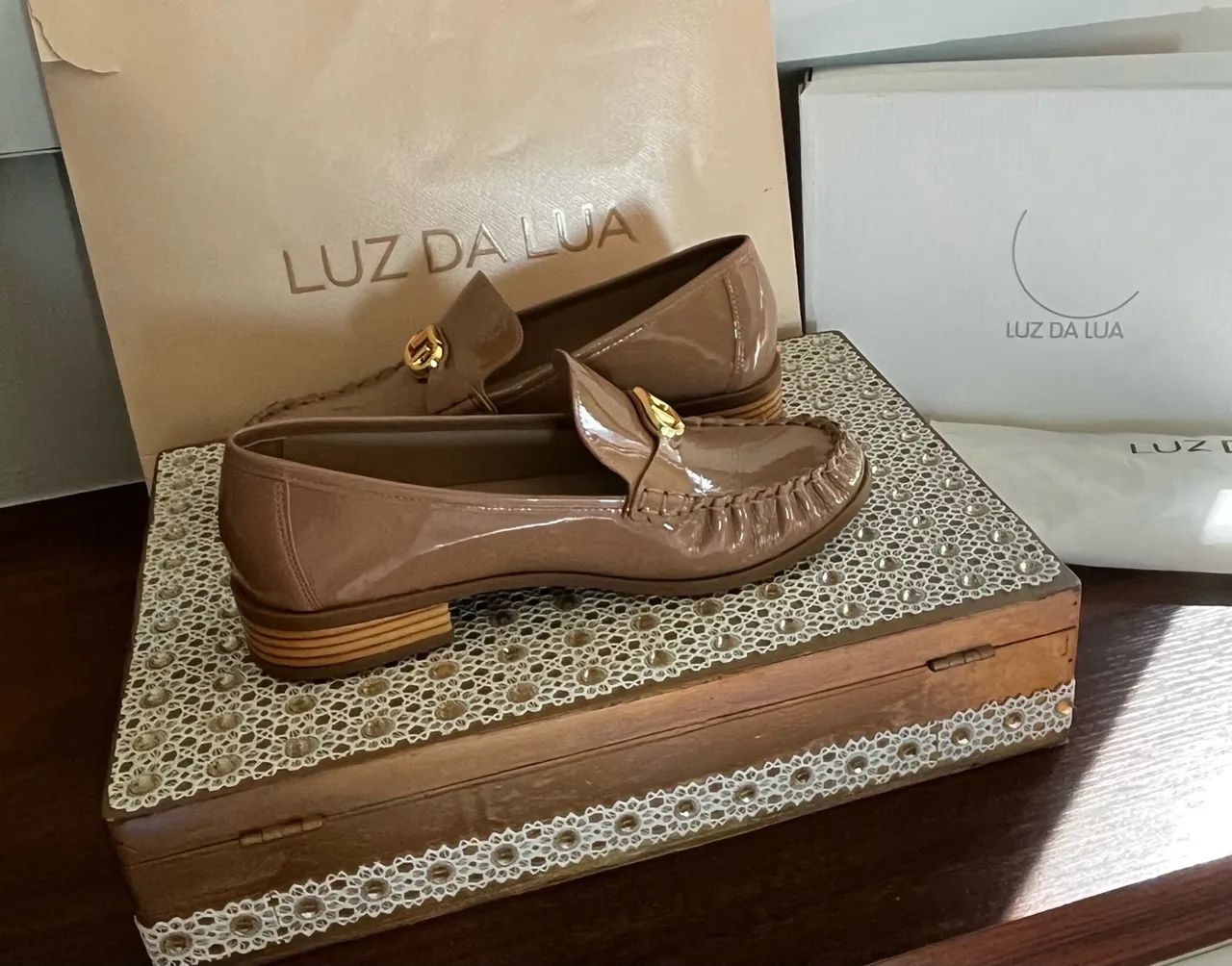 Vendo mocassim original Luz em couro - Foto 2