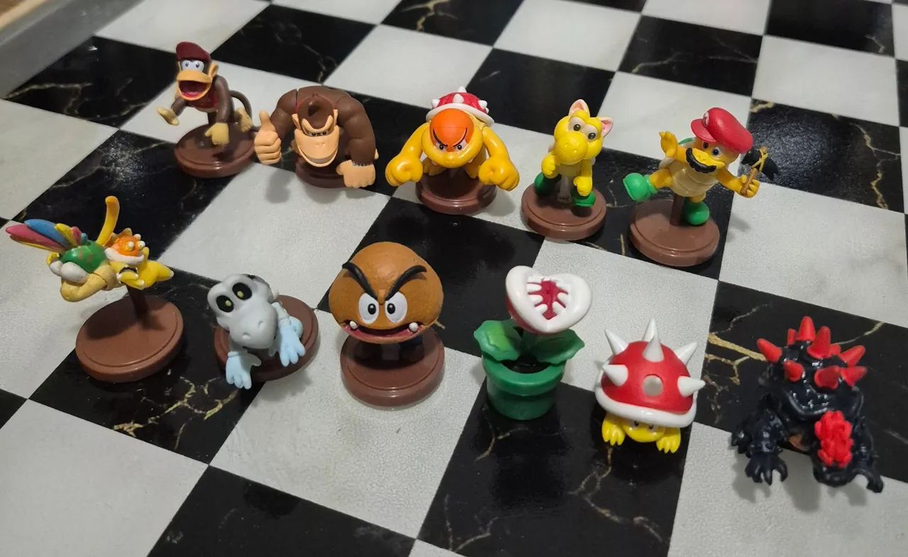 Mario chocoegg egg Lote Personagens 
