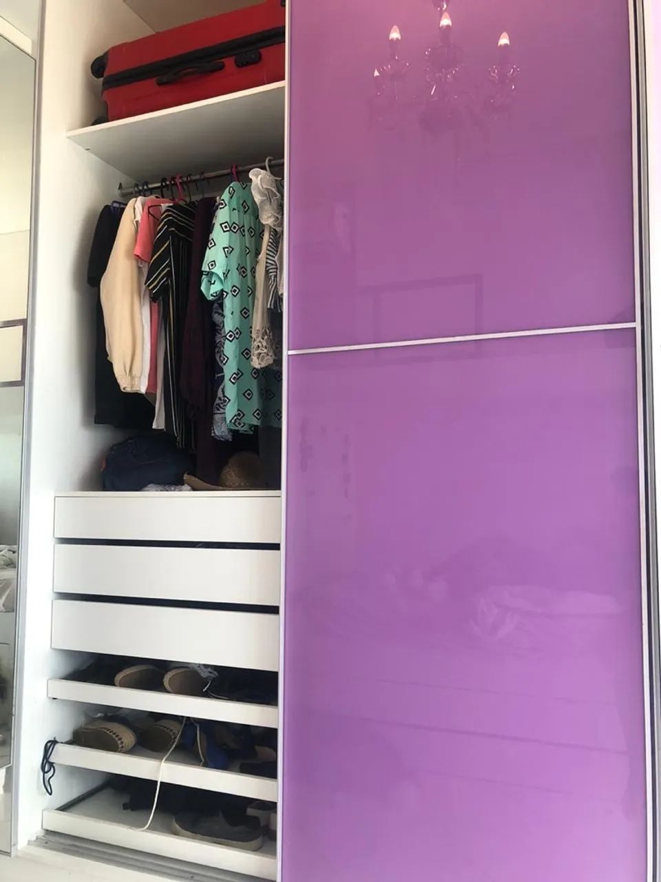 Guarda Roupa em estilo L com closet projetado  - Foto 2