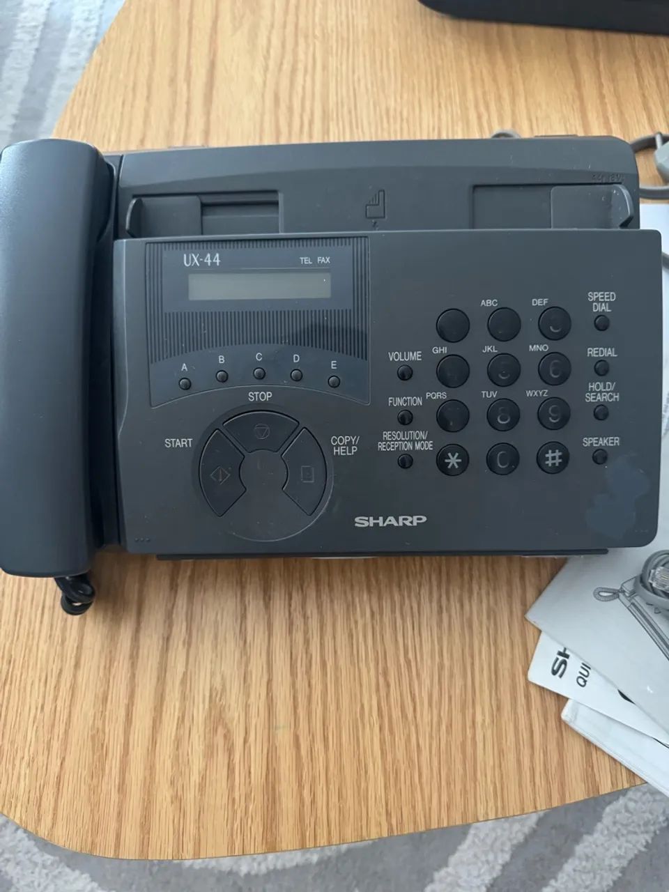 Fax Sharp UX-44 funcionando + manual original