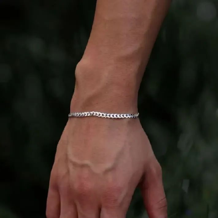 Pulseira Grumet Prata 925 3 mm