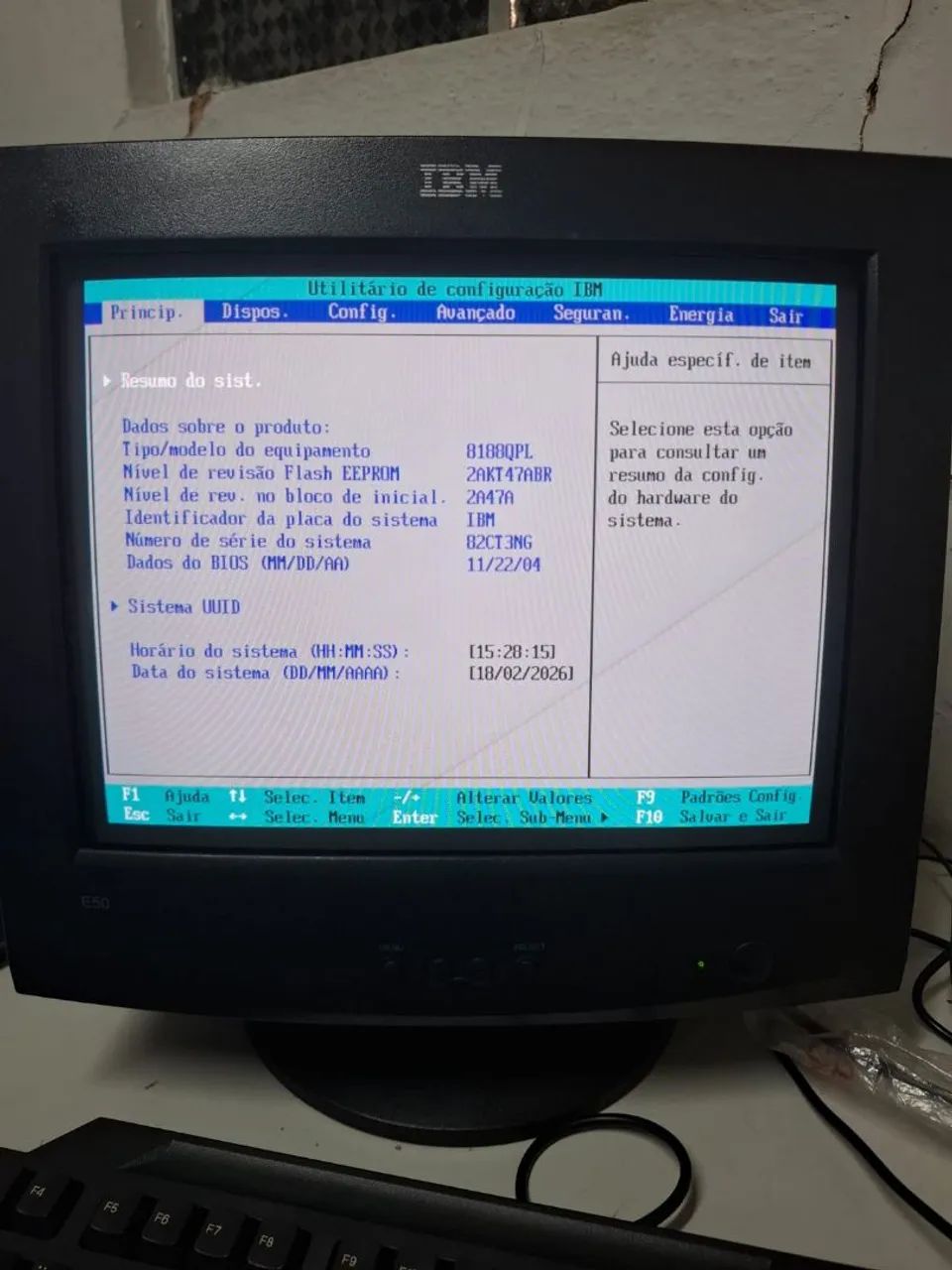 Monitor IBM 15 polegadas 