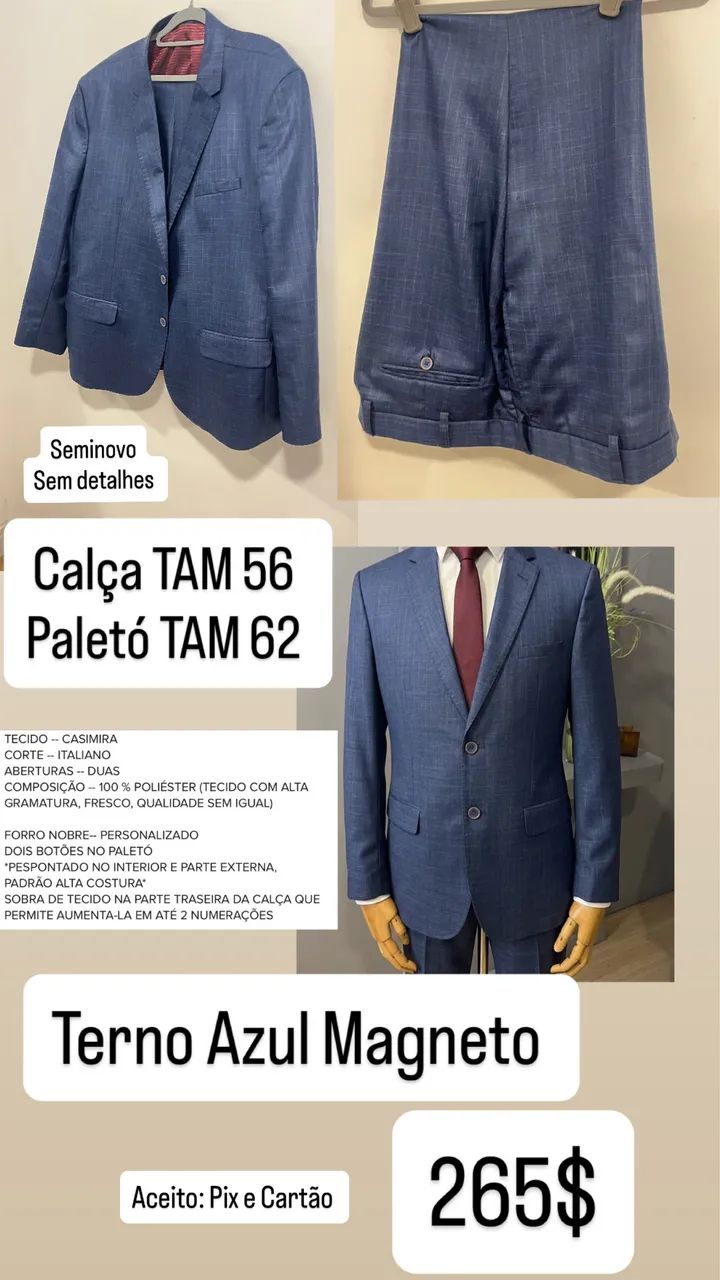Terno Azul Magneto 