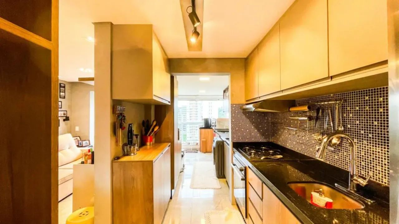 Apartamento para aluguel com 70 m2 com 2 quartos ,sendo uma suíte mobiliado, com vista e d - Foto 2