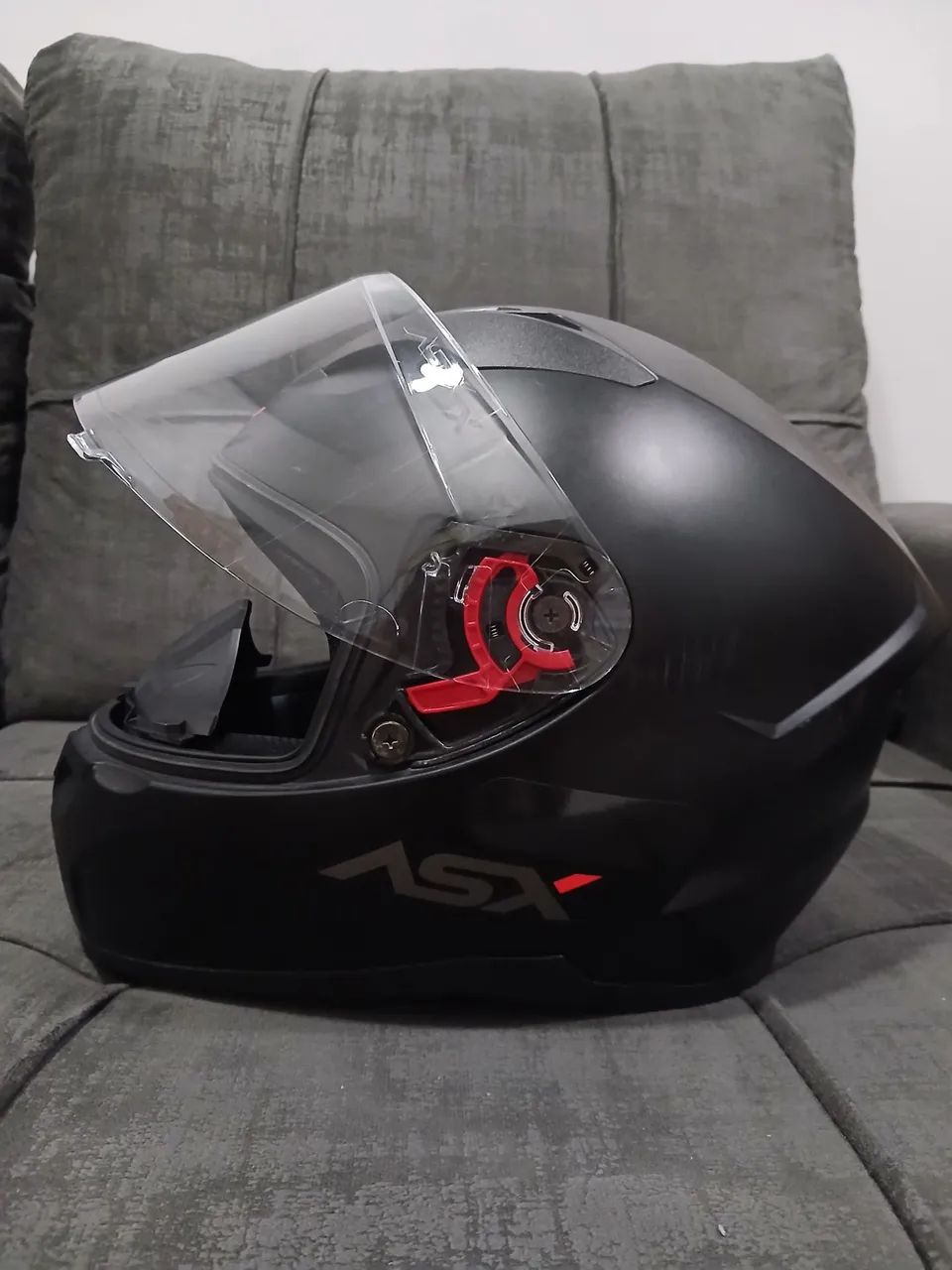 Capacete ASX City Preto Fosco - Ótimo Estado - Foto 3
