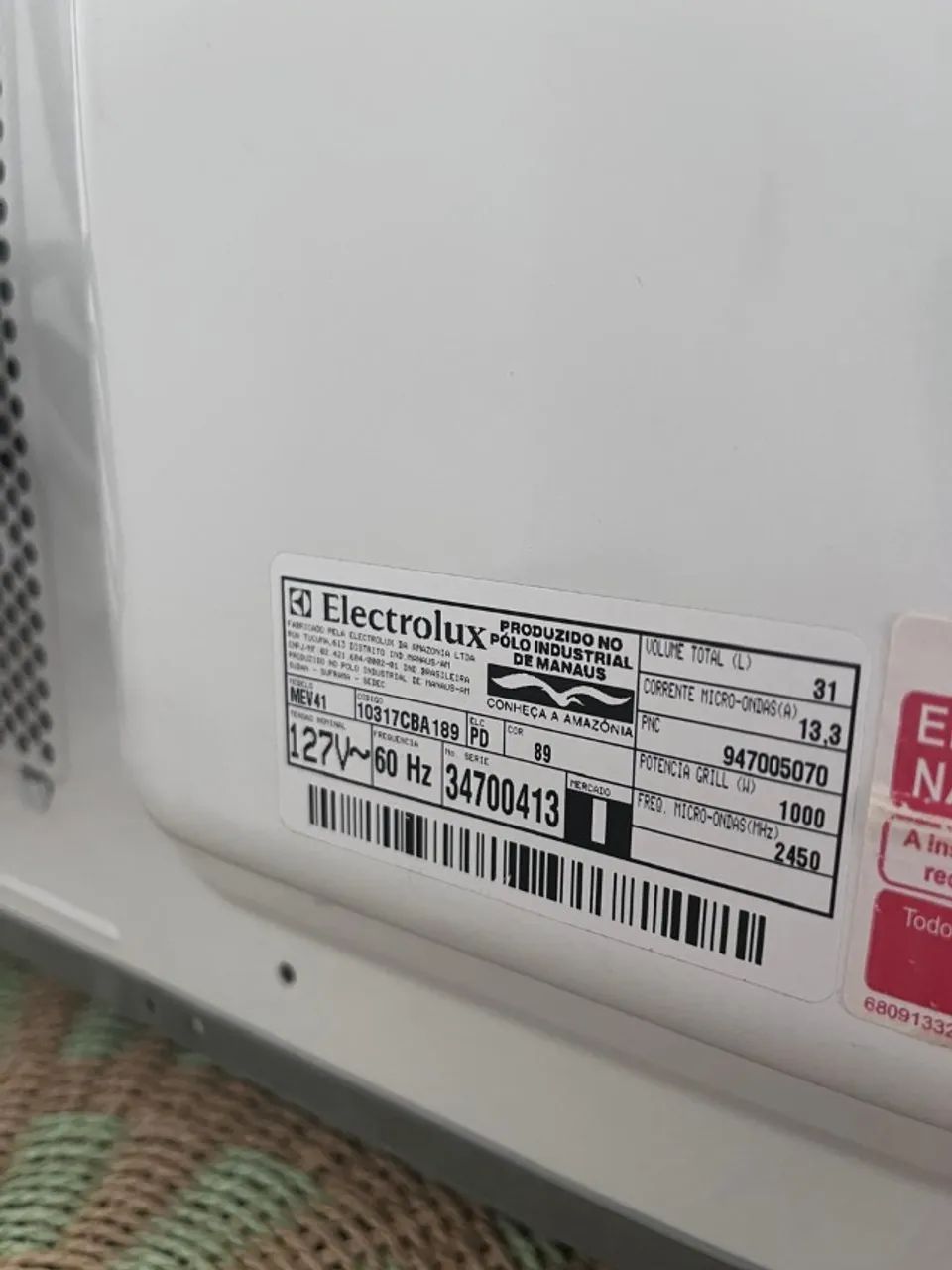 MICROONDAS ELETROLUX 31 LITROS - Foto 4