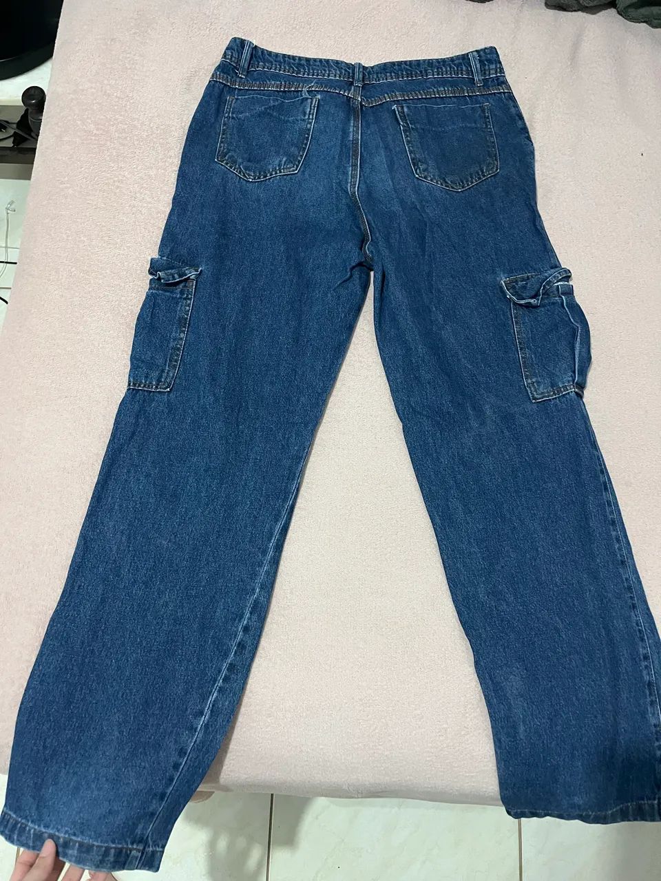 Calça cargo azul - Foto 3