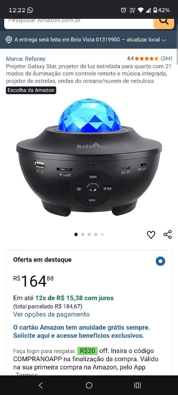 Starry projetor light 