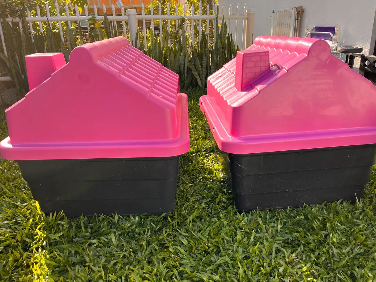 Casa cachorro tamanho 8 rosa  - Foto 3