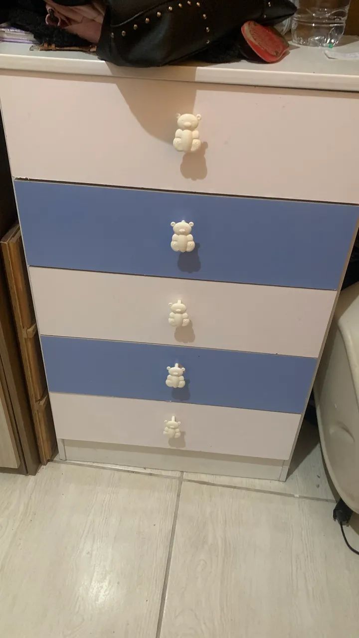 Guarda roupa e cômoda de  bebê menino  - Foto 4