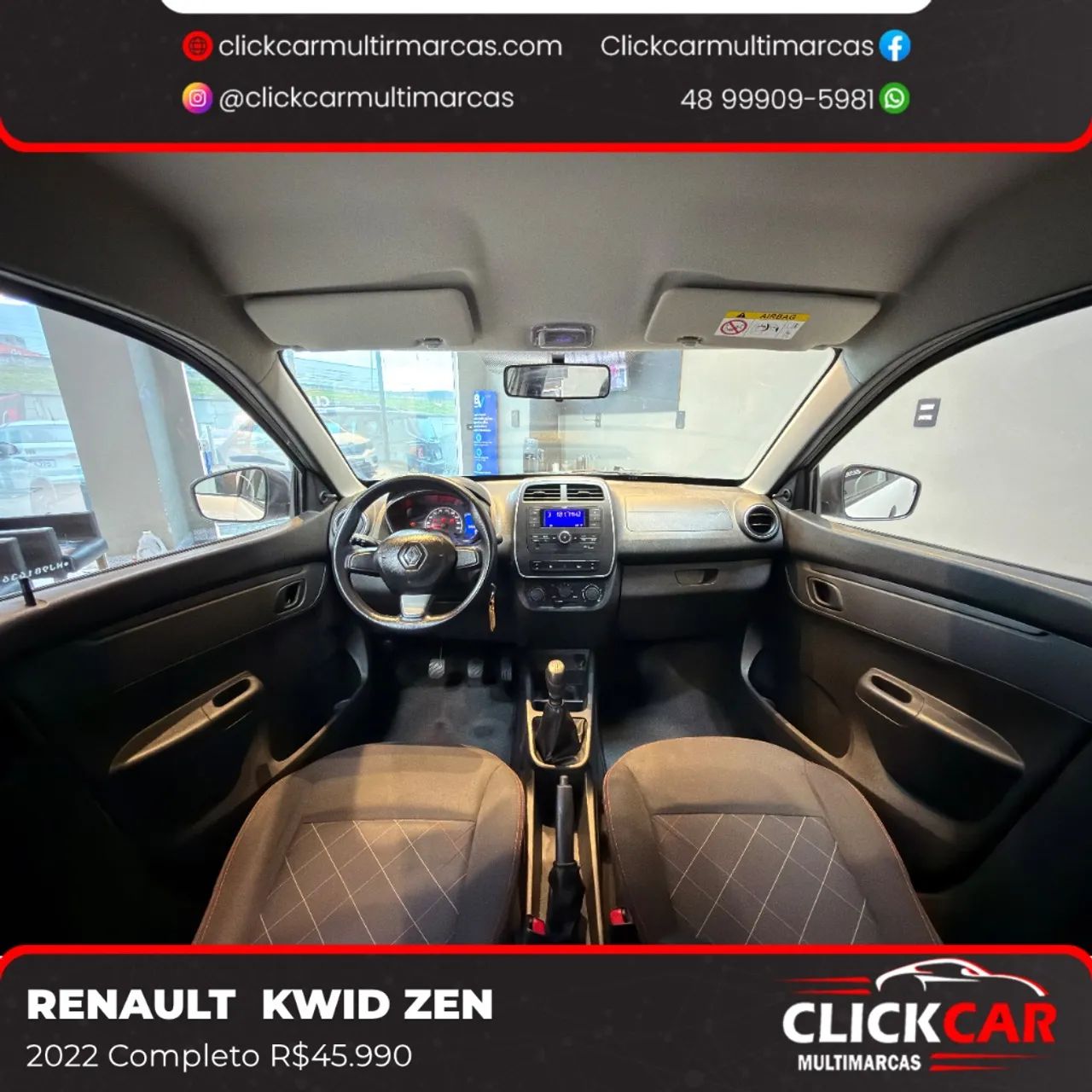 Renault Kwid 1.0 Intense 2022 - Foto 3