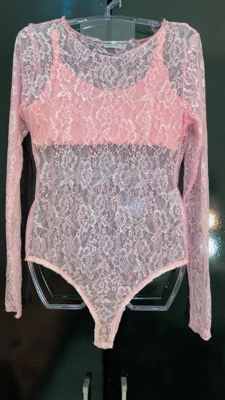 Body renda com top TAM G - Foto 2
