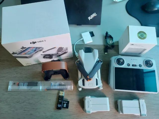 Drone DJI Mini 3 RC C/ Tela - Completo - Foto 3