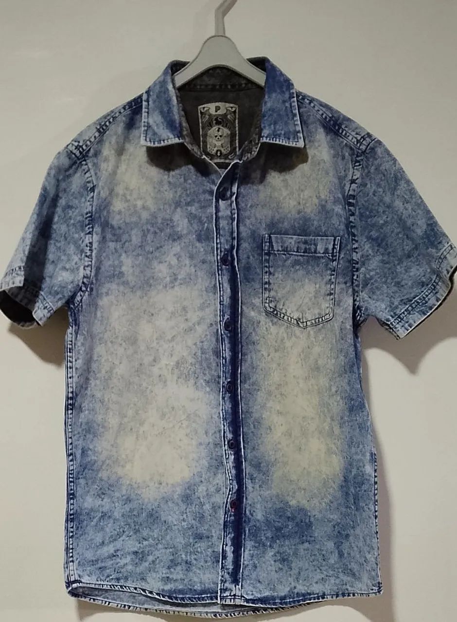 Camisas de botão, tamanho P - Foto 3