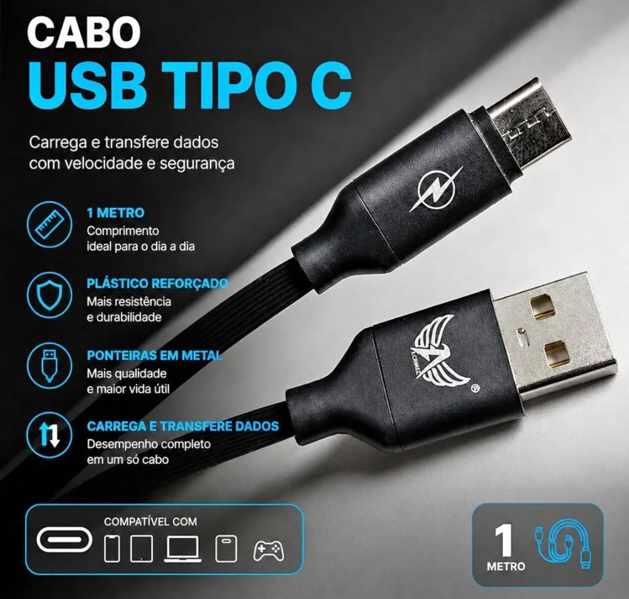 Cabos USB, UC, Capas e Películas Exclusivas + entrega grátis  - Foto 3