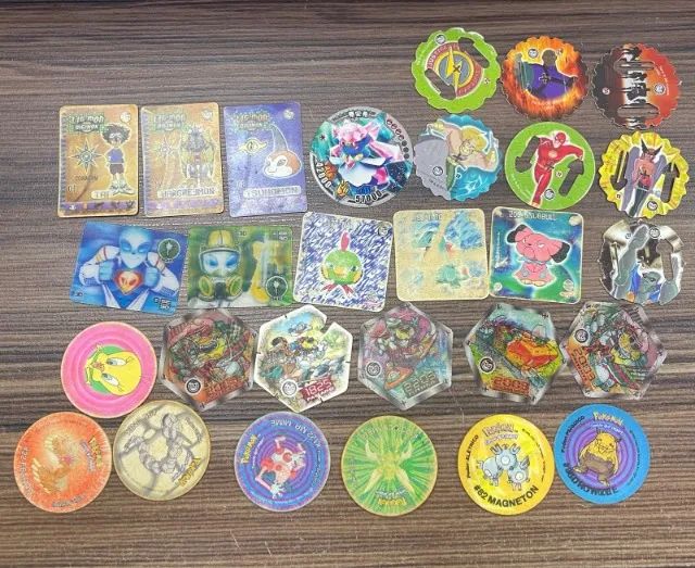 Lote com 28 tazos diversos elma chips