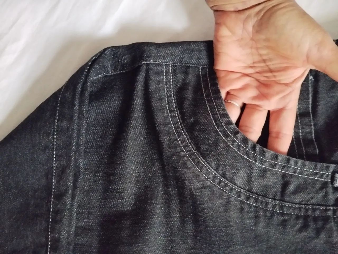 Bermuda Capri feminina jeans  - Foto 4