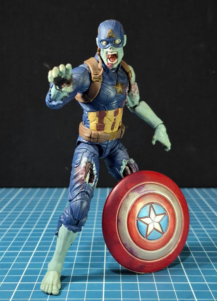Capitao america zumbi - Marvel Legends