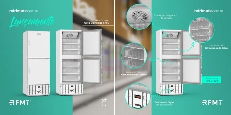 GELA CANECA REFRIMATE 570 L NOVA