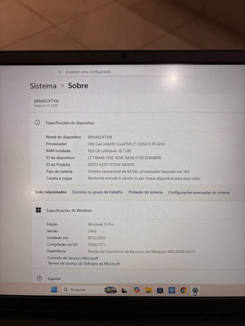 Notebook Dell Inspiron 15 3530 - Core i7, 16 GB RAM - Foto 2